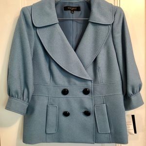 Nine West Suit Sz 8. Blue Blazer & Black Skirt
